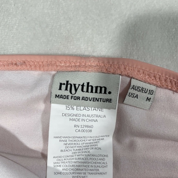 NEW $38 Rhythm My Cheeky Bikini‎ Bottoms in Peach [ SZ Medium US ] - Picture 7 of 11